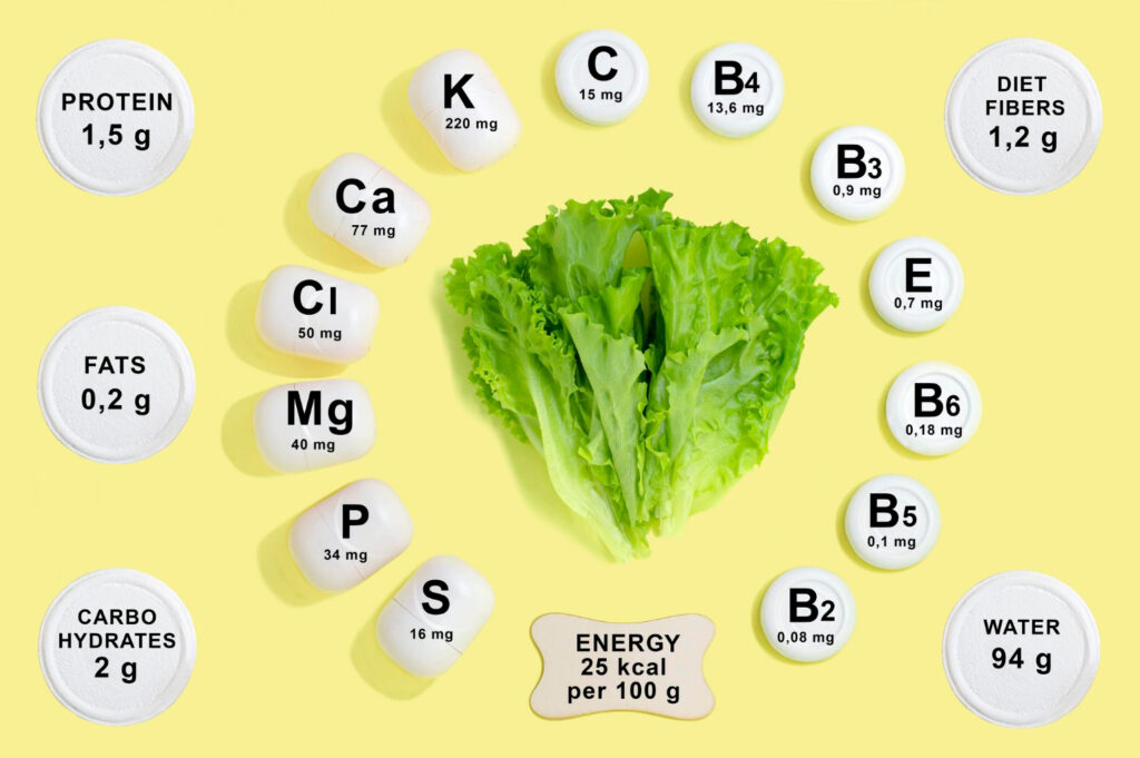 Sayur-sayuran yang kaya akan vitamin dan mineral serta kaya flavanoid