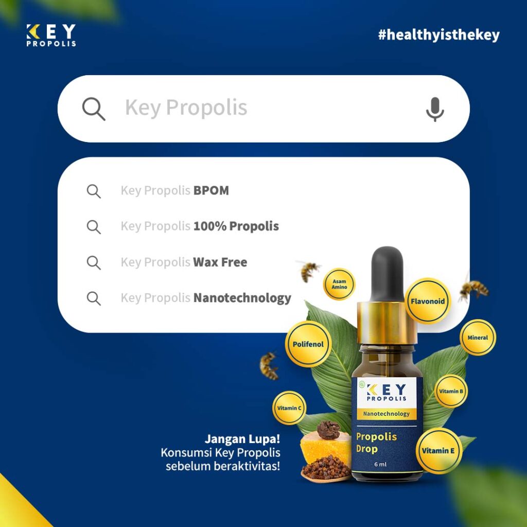 Keypropolis jangan lupa Konsumsi Key Propolis sebelum beraktifitas
